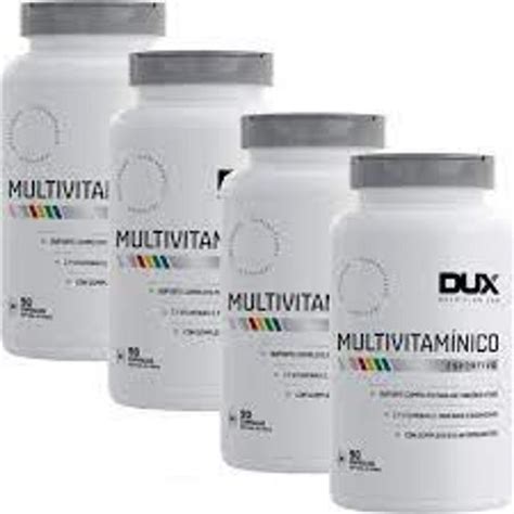 Combo 4x Multivitamínico Pote 90 Cápsulas Dux Nutrition