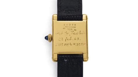 Jackie Kennedys Cartier Watch Sold Jackie Kennedys Cartier Watch Sold