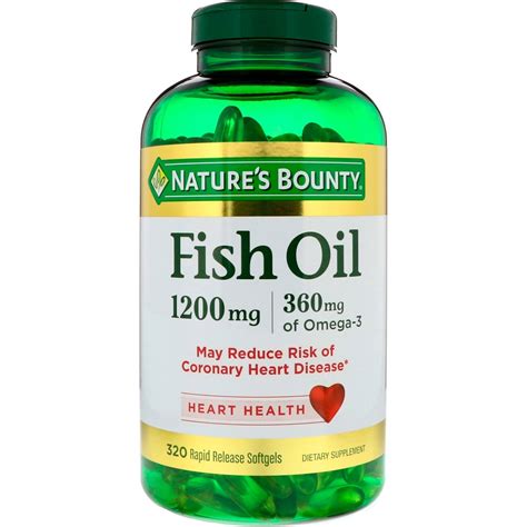 Nature S Bounty Fish Oil Mg Rapid Release Softgels By Iherb