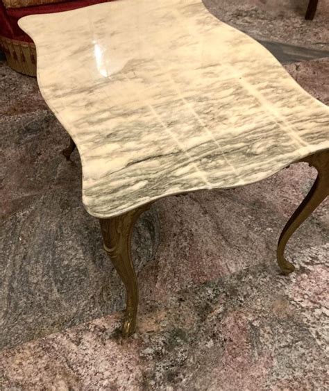 Tavolino Stile Barocco Anni Con Piano In Marmo Grand Vintage