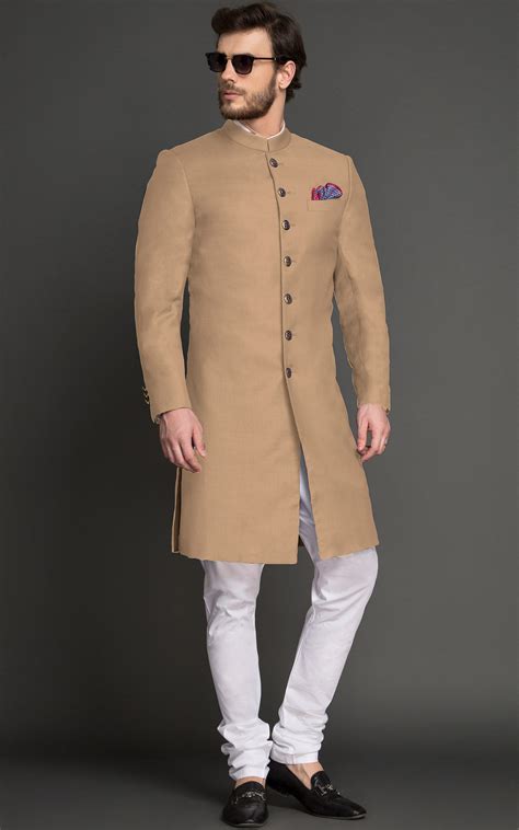 Hand-crafted Achkan - Sustainably Tailored by A.I. | Hangrr