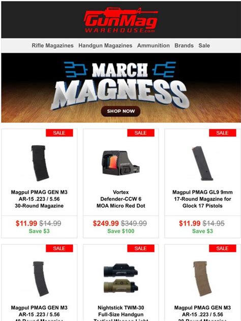 GunMag Warehouse Our Sweet 16 Sale Starts Today Vortex Defender CCW