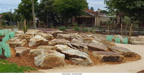 Nature Play Boulders Stepping Stones Carey Gully Sandstone