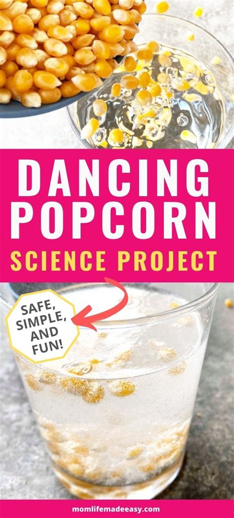 Dancing Popcorn Science Project Mom Life Made Easy Science