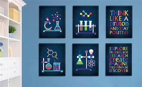 Amazon.com: CHDITB Chemistry Classroom Poster, Science Chemical Art Prints For Lab, Set of 6(8 ...