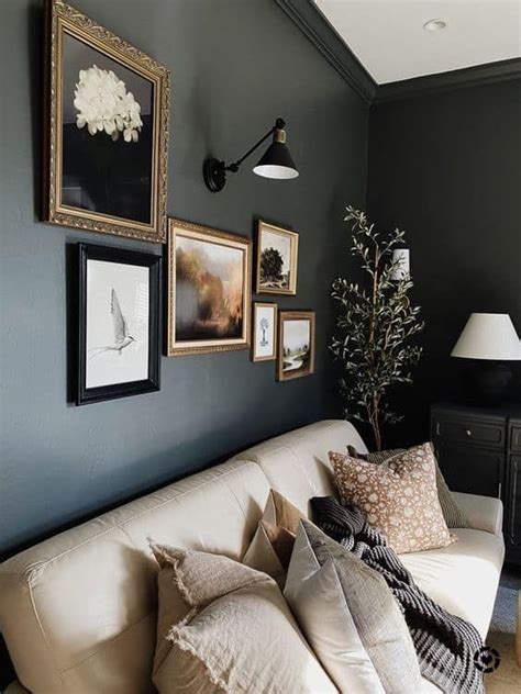 20 Dark And Moody Living Room Decor Ideas Lady Decluttered Dark Walls