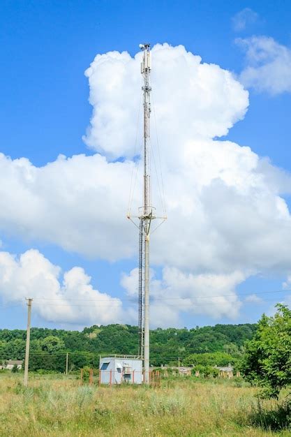 Premium Photo 4g And 5g Cellular Telecommunication Tower 5g Radio Network Telecommunication