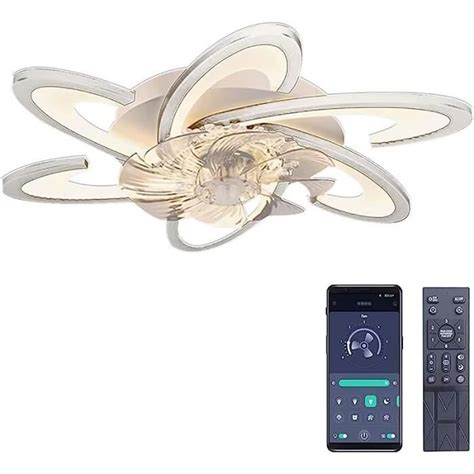 RUMOCOVO Plafonnier Ventilateur De Plafond Avec Éclairage LED Lumière