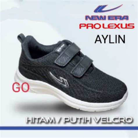 Hitam Sogo New Era Shoes Adhesive School Black Shoes New Era Aylin