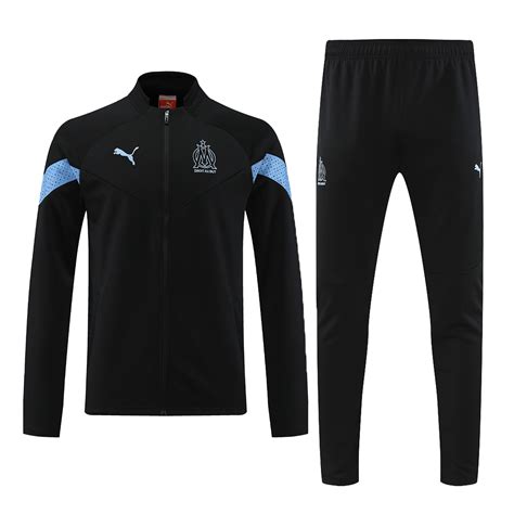 Marseille Training Kit 2022 23 Black Goaljerseys