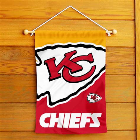 Kansas City Chiefs Large Logo Double Sided Garden Banner Flag - State ...