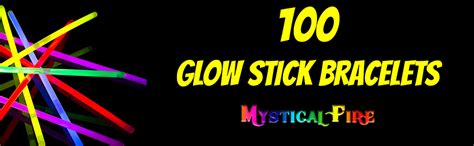 Mystical Fire 8 Glow Stick Bracelets Pack Of 100 Assorted