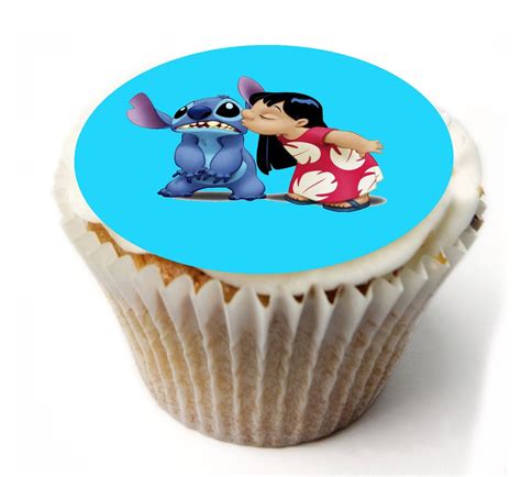 Buy Lilo And Stitch 20 X Pre Cut Fairy Cake Cupcake Edible Topper