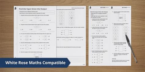 FREE! - 👉 Find the Input Given the Output (teacher made)