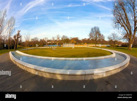 Diana Memorial Fountain Hyde Park London Stock Photo Alamy