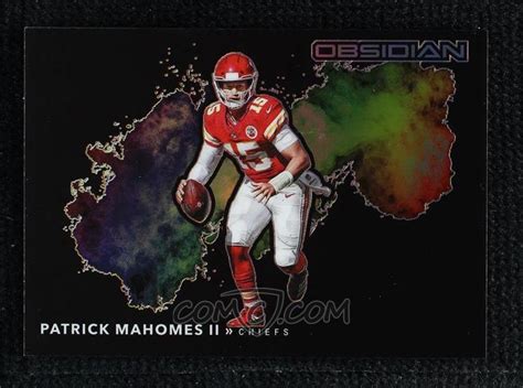 2020 Panini Obsidian Color Blast Black Cbb1 Patrick Mahomes Ii Noted