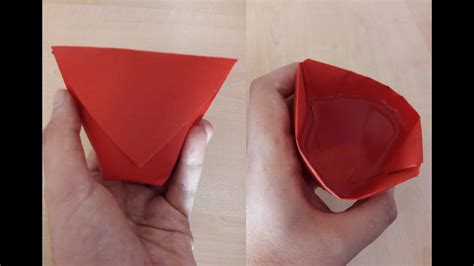 Como Hacer Un Vaso De Papel Origami Youtube