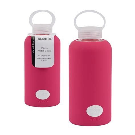 Glass Water Bottle With Silicone Coral Kelly S House Home Bahamas