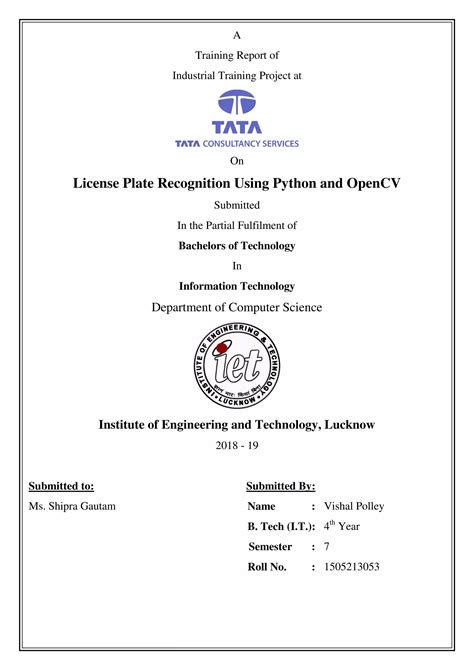 License Plate Recognition Using Python And Opencv Pdf