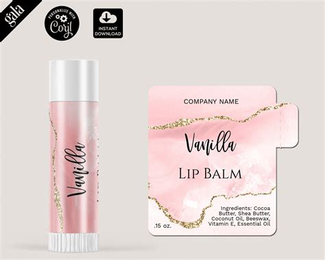 Lip Balm Label Template - Detrester.com