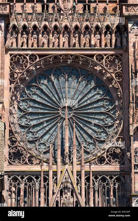 Rose Window Of The Strasbourg Cathedral Hi Res Stock Photography And