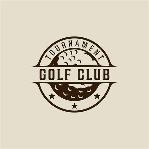 Logo De Balle De Golf Modèle D illustration Vectorielle Icône De