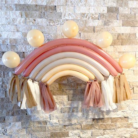 Boho Rainbow Balloon Kit Boho Birthday Balloons Muted Etsy Australia