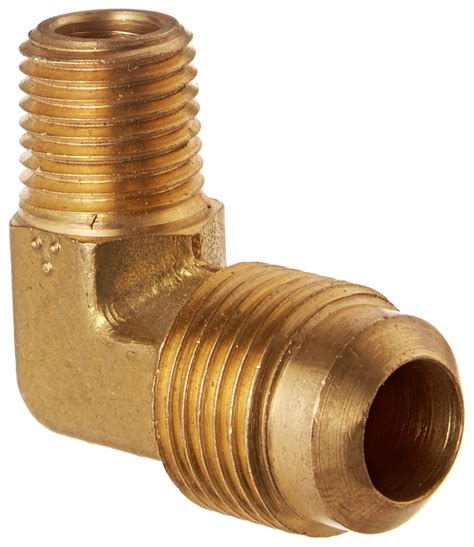 90 Degree Elbow Eaton Weatherhead 49x8x4 Brass Ca360 Sae 45 Degree Flare 14 Npt Male X 12 Sae