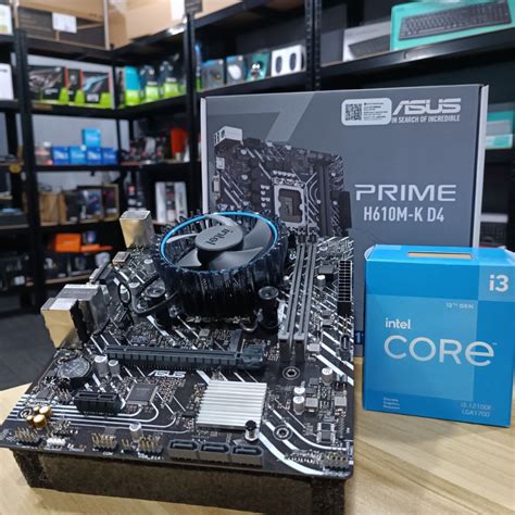 ASUS PRIME H610M K D4 Intel I3 12100F Stock Cooler Computers