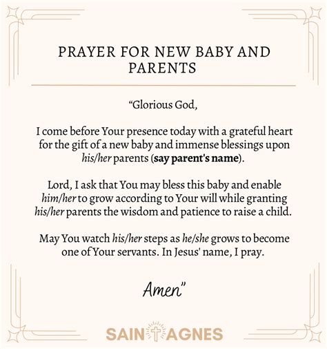 Beautiful Baby Shower Prayers With Free Printable