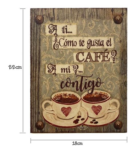 Decoraci N Para Cafeter A Regalo De Pareja Caf Contigo Coffee Art