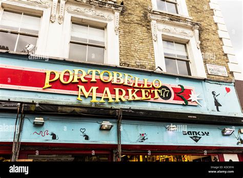 Portobello Market Shop Front Portobello Road London Uk England