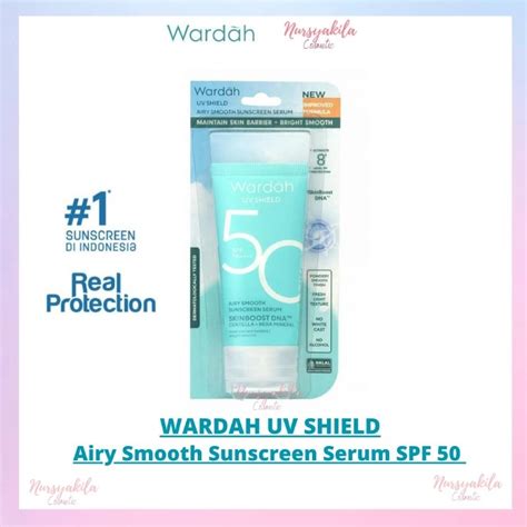 Jual Wardah Uv Shield Airy Smooth Sunscreen Serum Spf Pa Ml