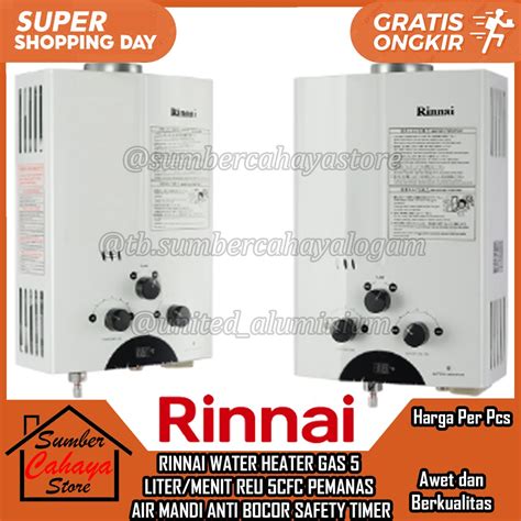 Jual Water Heater Gas Rinnai Reu Cfc Pemanas Reu Cfc Rinai Reu Cfc