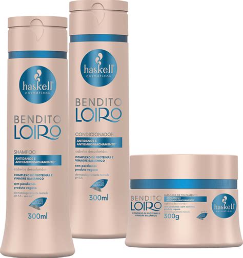 Kit Bendito Loiro Haskell Shamp Cond M Scara Ml G