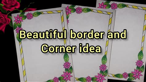 60 Best Border Designs For Project Assignments Handmade Design