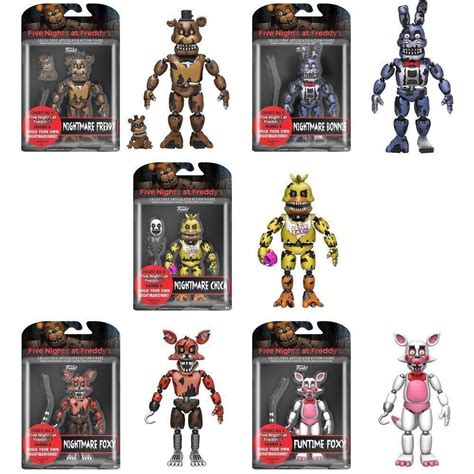 Five Nights At Freddys 5 Inch Action Figure Complete Set W
