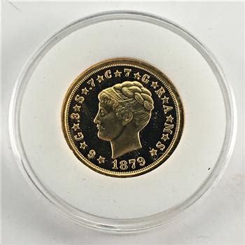 1879 24K Gold Layered 4 Stella Replica Proof DCAM In Protective