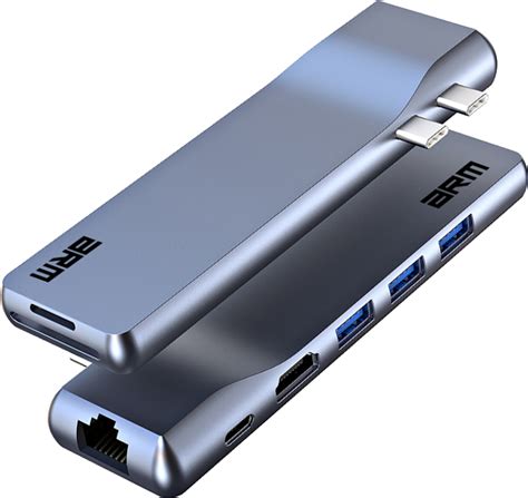 Хаб USB-C для MacBook M-серии ArmorStandart HDMI + LAN + PD + 3USB + TF ...