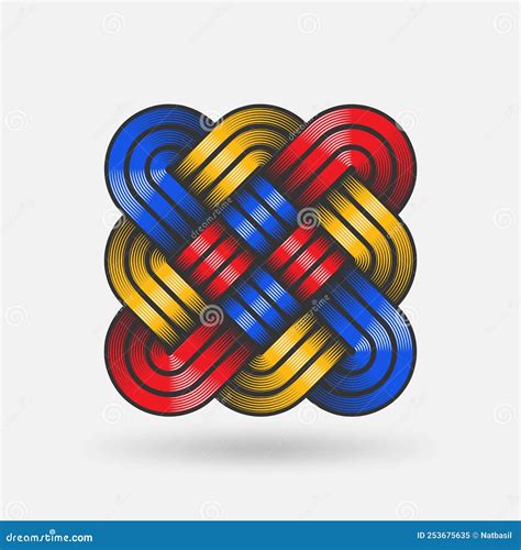 Weaving Icon Vector From Handcrafts Concept Thin Line Illustration Of