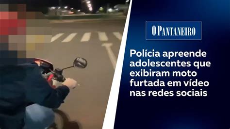 Polícia Apreende Adolescentes Que Exibiram Moto Furtada Em Vídeo Nas