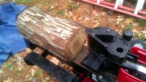 Troy Bilt 27 Ton Log Splitter With 4 Way Wedge Video Dailymotion