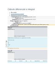 Cálculo diferencial e integral MODALIDAD DE EXAMEN SEMANA 1 SACADO 2