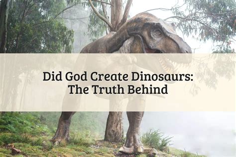 Did God Create Dinosaurs: Learning Their Existence (2023)