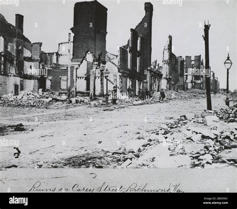 Civil War Ruins Richmond Va Stock Photo Alamy