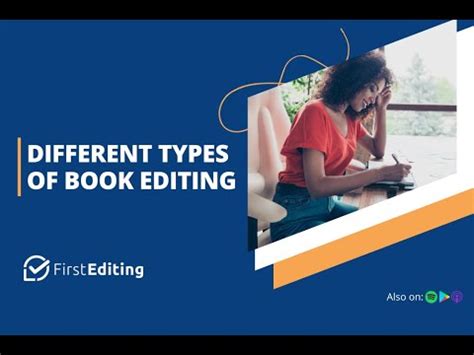 What Are The Different Types Of Book Editing First Editing Youtube