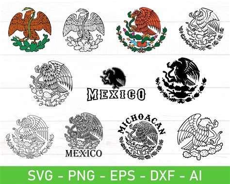 Mexico Svg Bundle Mexican Eagle Svg Mexico Eagle Svg Mexico Etsy