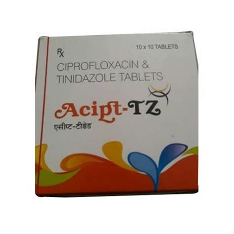 Ciprofloxacin And Tinidazole Tablets Packaging Type Blister At Rs 100