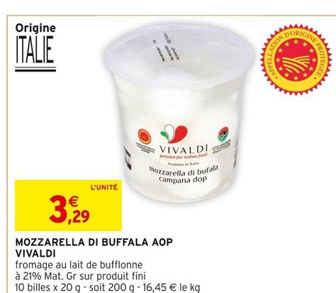 Promo Vivaldi mozzarella di buffala aop chez Intermarché