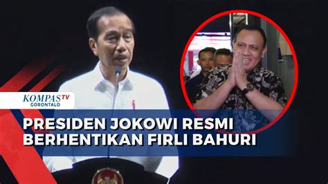 Presiden Jokowi Resmi Berhentikan Firli Bahuri Dari Ketua Dan Anggota